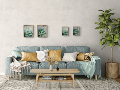 Postrid siilkübarad erinevates suurustes interjööris