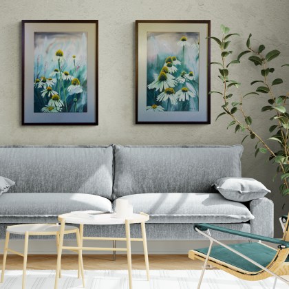 Akvarellmaalid Siilkübarad 1 ja 2 interjööris