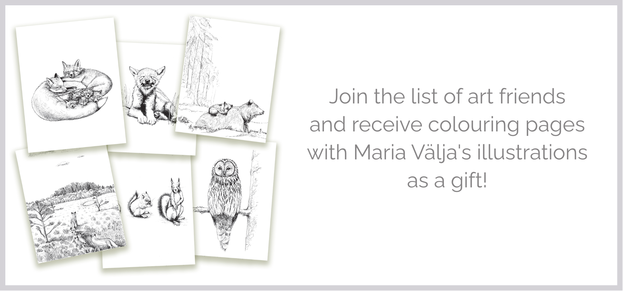 colouring pages - join the list of art friends