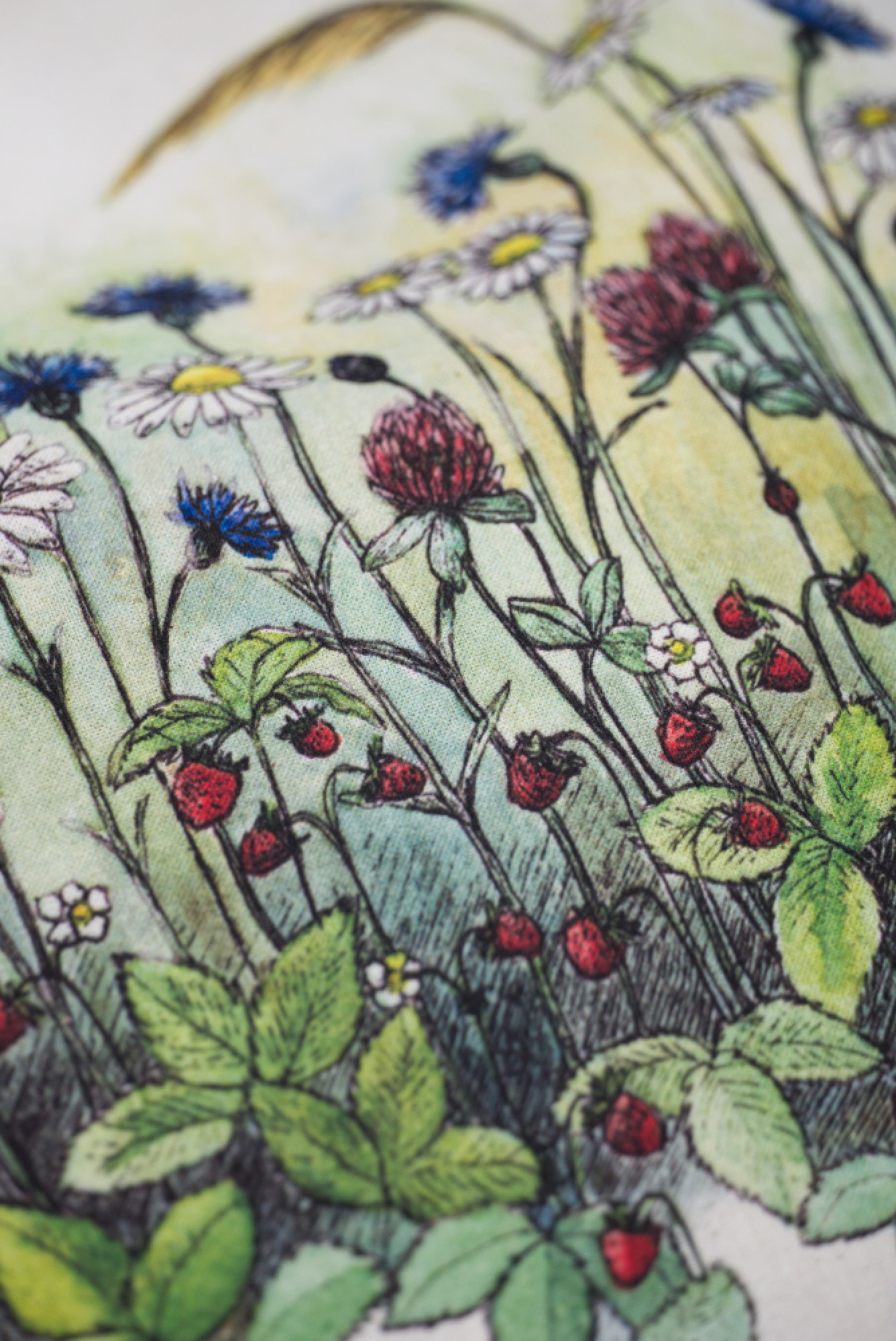 100% ümbertöödeldud puuvillast kandekott - Niidutaimed - detail2